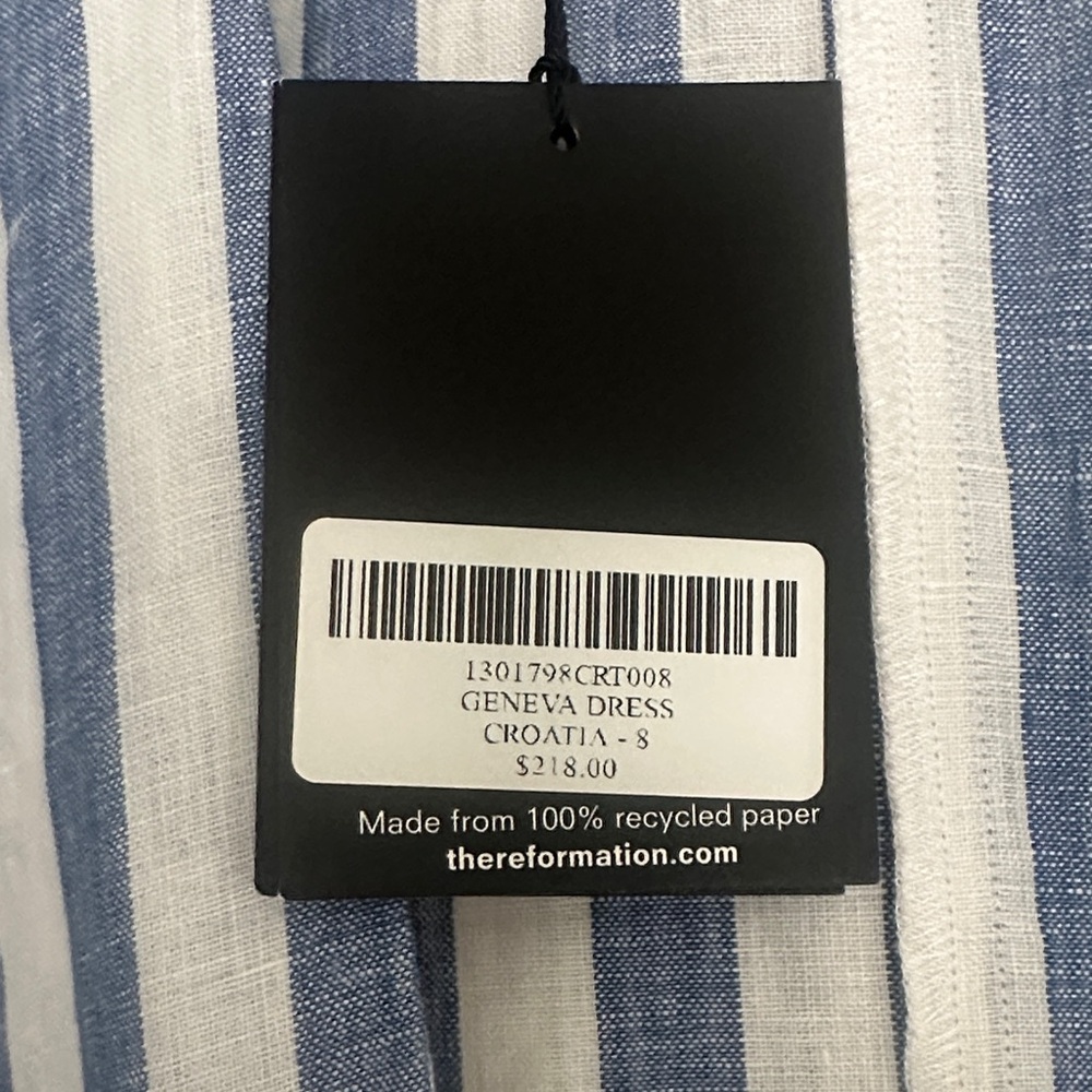 NWT! Reformation Coastal Geneva Dress (8) - Picture 4 of 5
